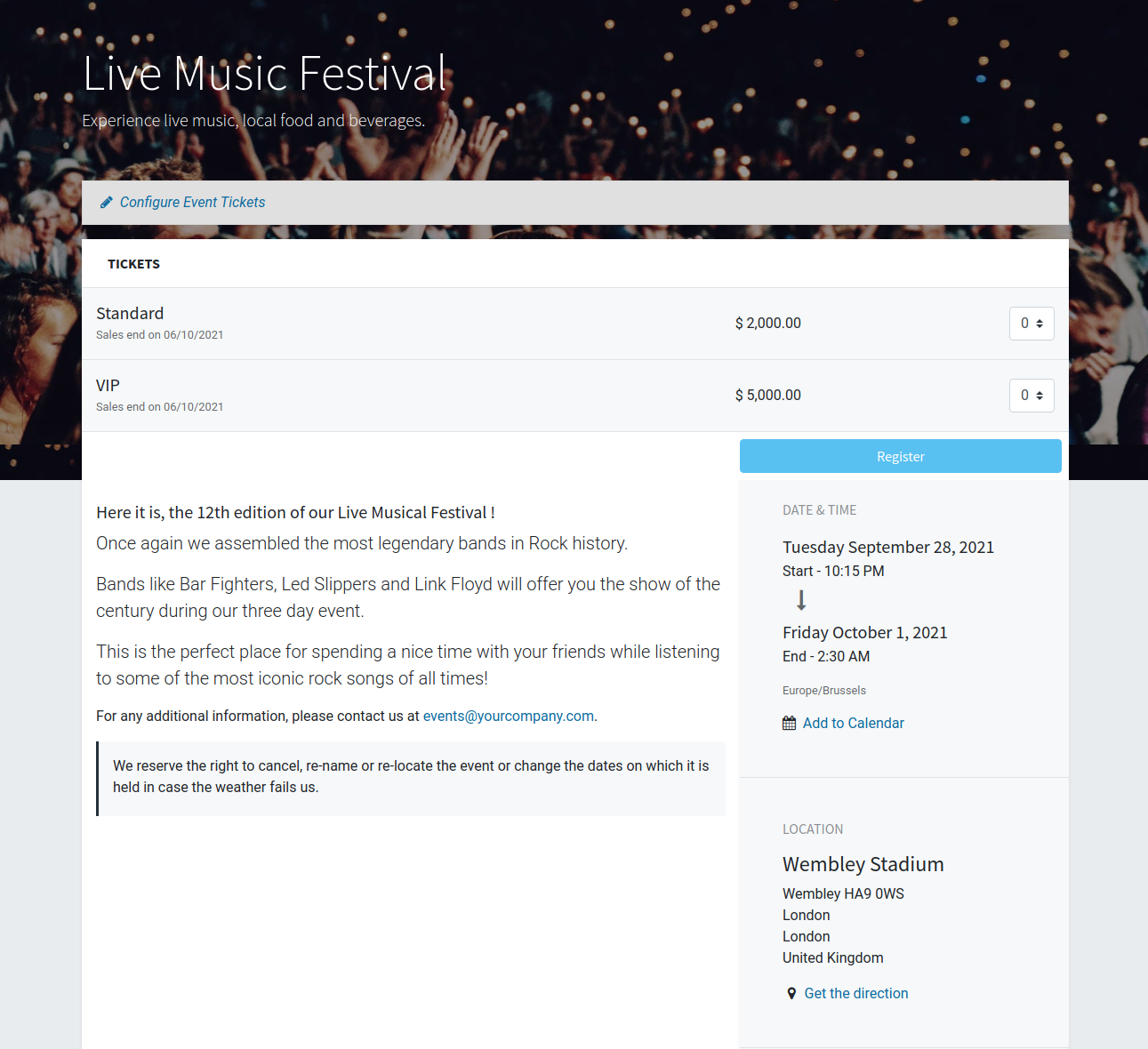 Promote Events